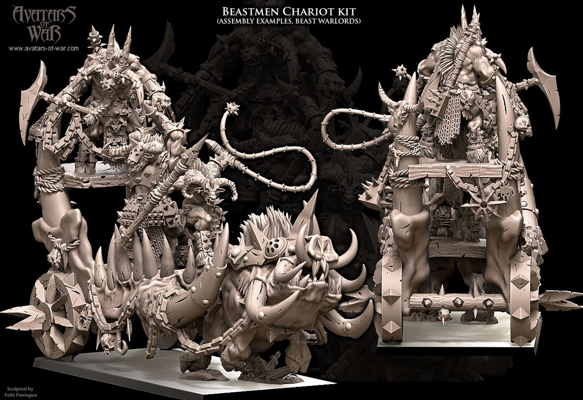 Beastmen Lord I on Razortusk Chariot