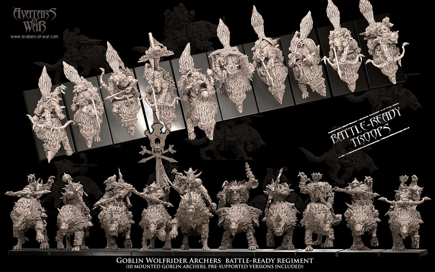Goblin Wolf Rider Archer Regiment