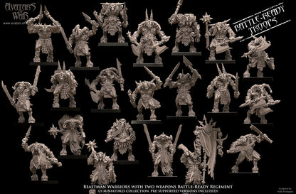 Beastmen with Two Weapons Regiment