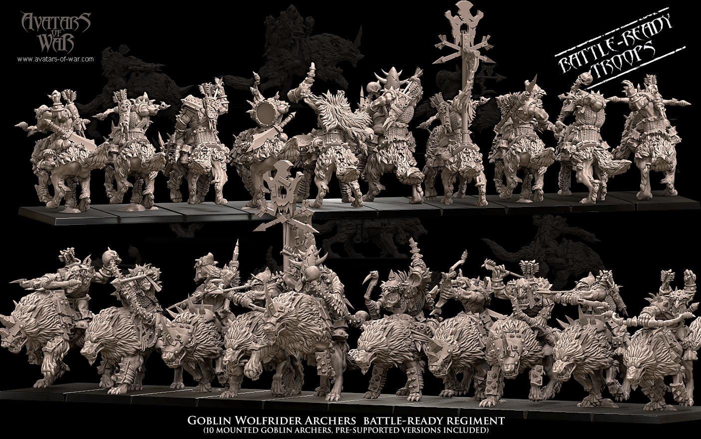 Goblin Wolf Rider Archer Regiment