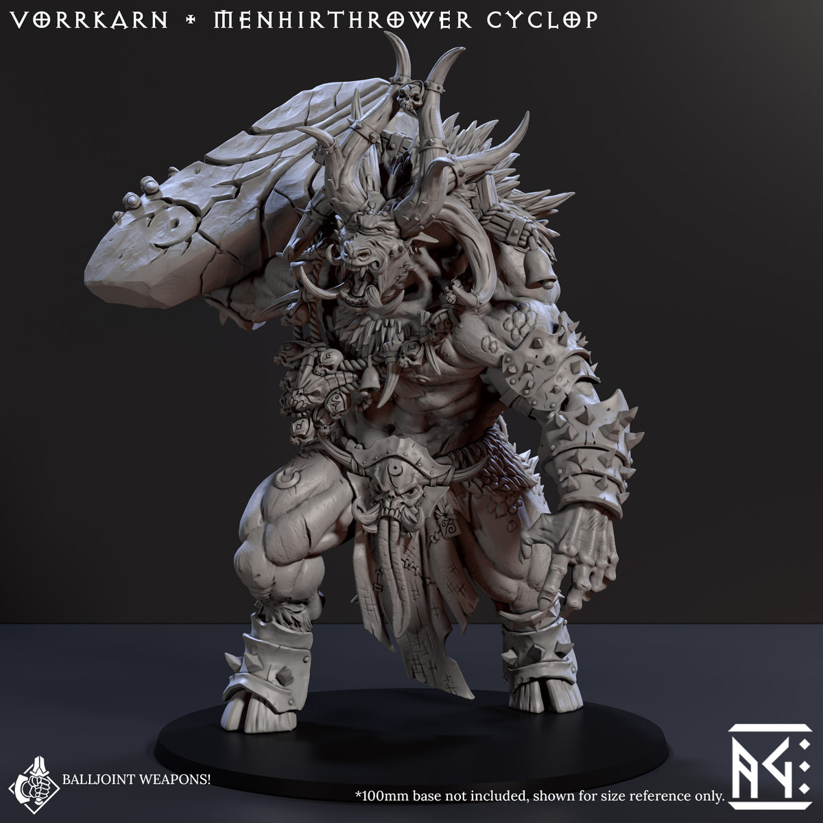 Menhir Thrower Vorrkarn, Beastman Aberration