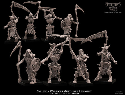 Skeleton Warriors with Scythes Multi-Part Regiment