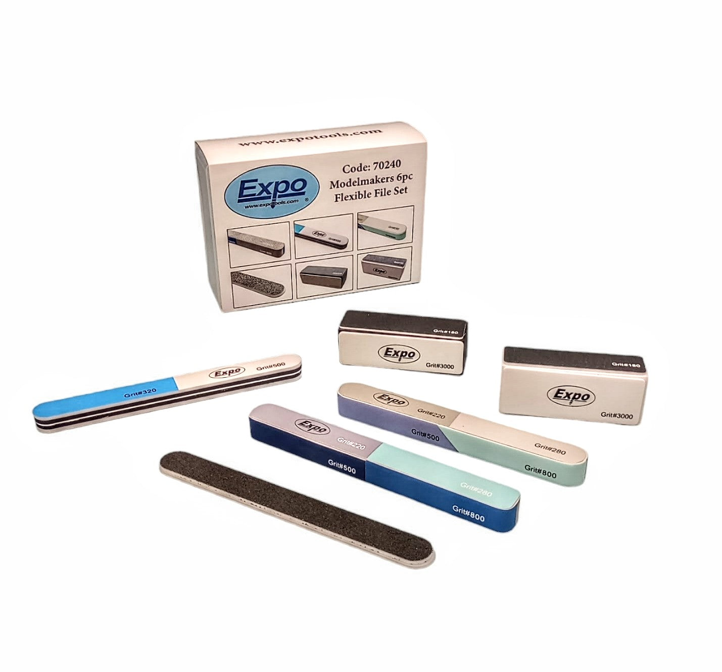 Expo Tools Modelmakers Flexible File Set