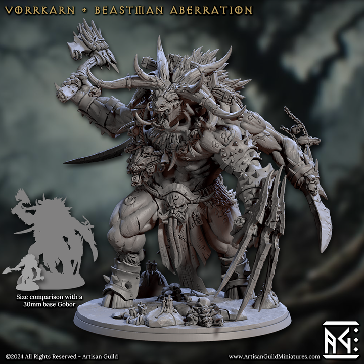 Vorrkarn, Beastman Aberration with scenic base