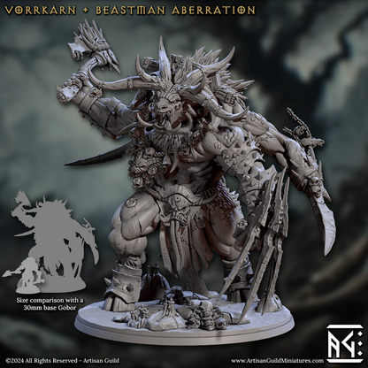 Vorrkarn, Beastman Aberration with scenic base