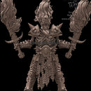 Skeleton Champion with Two Fire Swords