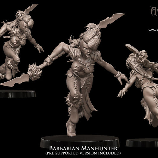 Barbarian Manhunter with Spear