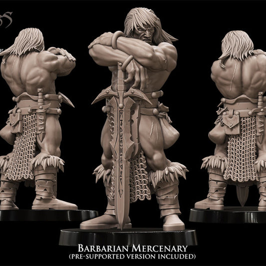 Barbarian Mercenary with Greatsword
