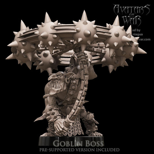 Goblin Boss Swinging Ball and Chain