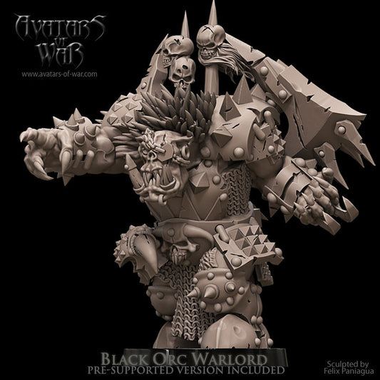 Black Orc Warboss with Great Axe