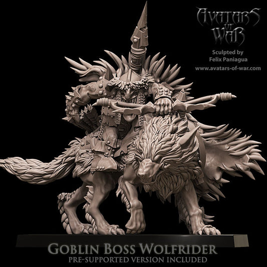 Goblin Boss on Wolf with Bow
