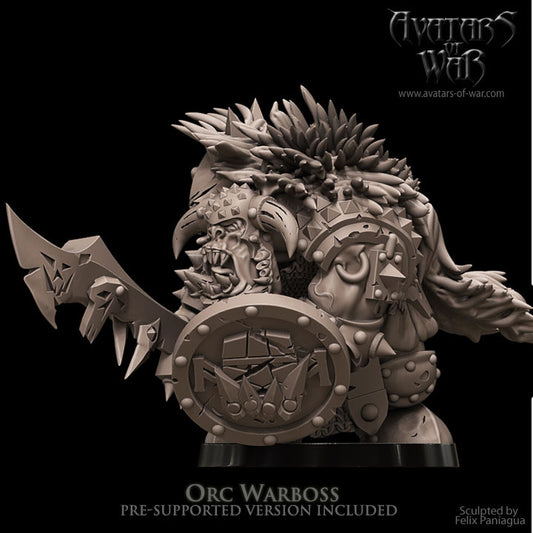 Orc Warboss with Cleaver and Shield II