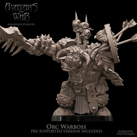 Orc Warboss with Cleaver and Shield I