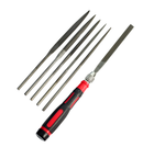 Expo Tools 6pc Needle File with Handle Set