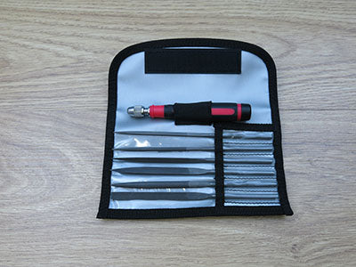 Expo Tools 6pc Needle File with Handle Set