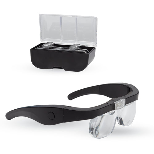 Expo Tools LED Magnifying Spectacles with 4 Lenses (1.5-5x Mag)