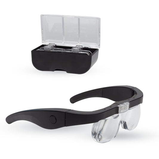 Expo Tools LED Magnifying Spectacles with 4 Lenses (1.5-5x Mag)