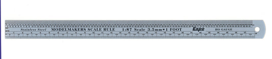 Expo Tools HO Gauge Scale Steel Ruler (12 inch)