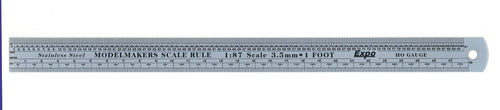 Expo Tools HO Gauge Scale Steel Ruler (12 inch)