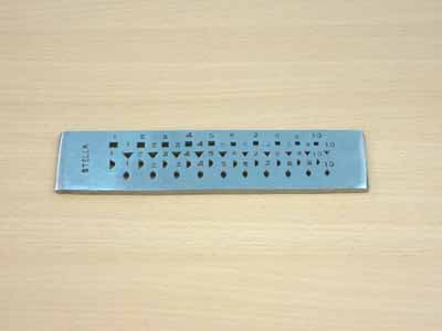 Expo Tools Jewellers Draw Plate with Assorted Shapes