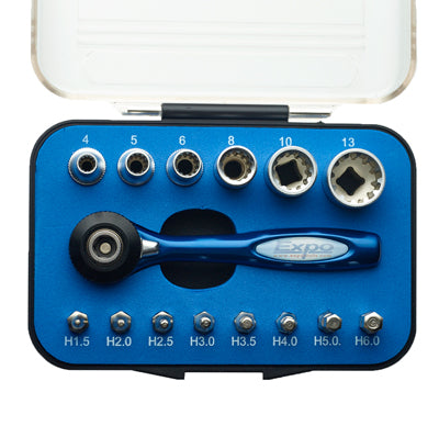 Expo Tools Ratchet, Socket and Hex Key Set