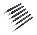 Expo Tools 6pc Professional Tweezer Set