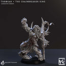 Throgar, the Chainbreaker King with axe and helm