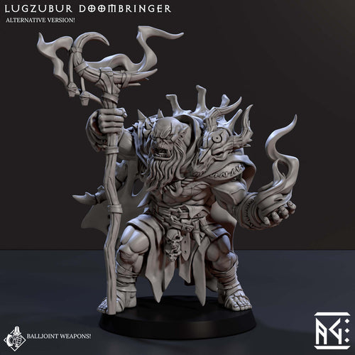 Lugzubur Doombringer the Orc Warlock