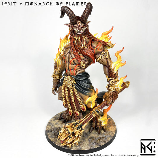 Ifrit the Monarch of Flames with scenic base