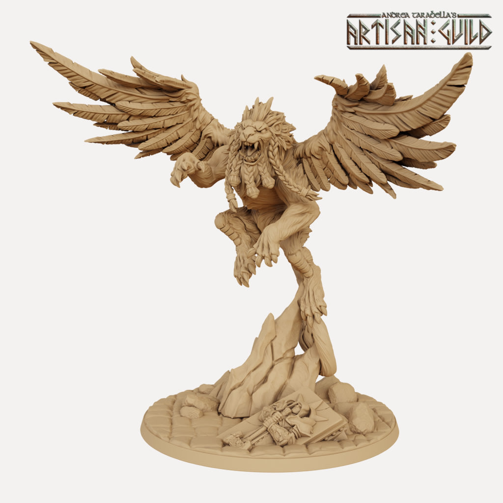 Proudmane the Winged Lion with scenic base