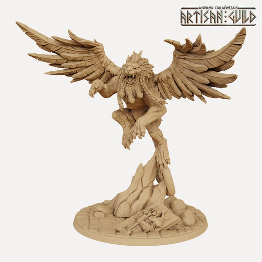 Proudmane the Winged Lion with scenic base