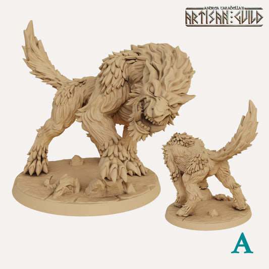 Gorefang the Worg with scenic base