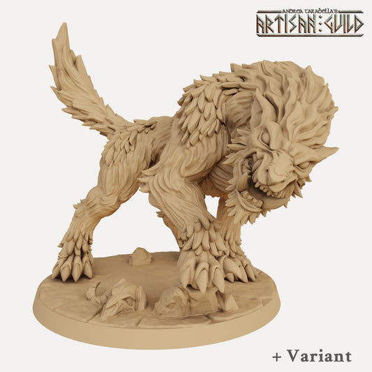 Gorefang the Worg with scenic base