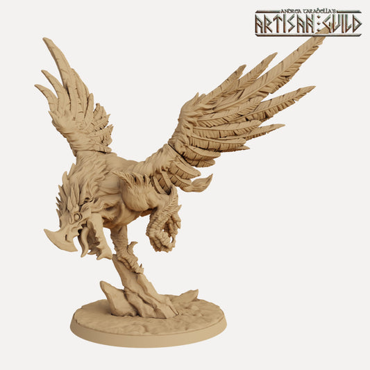 Thunderbeak the Gryphon with scenic base