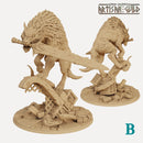 Fenrir the Old Wulf with Sword with scenic base