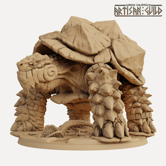 Terra the Gigatortoise with scenic base