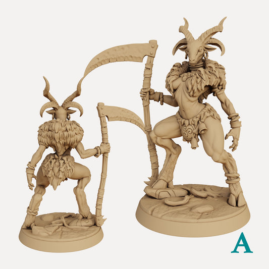 Kzara the Gobor Priestess with scenic base