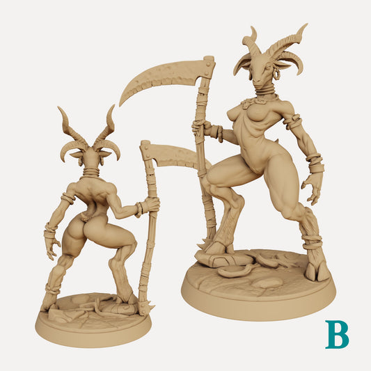 Kzara the Gobor Priestess [Pin Up] with scenic base