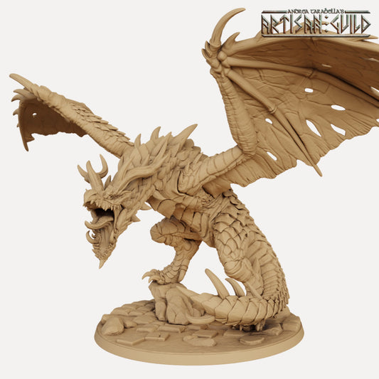 Mordraxis the Wyvern Queen with scenic base