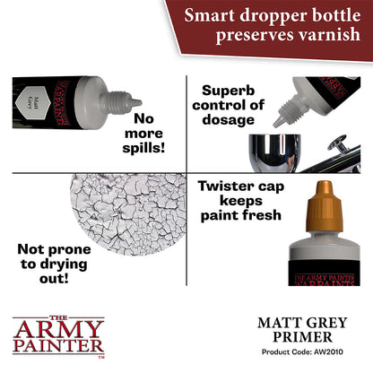 Warpaints Air: Matt Grey Primer (100ml)
