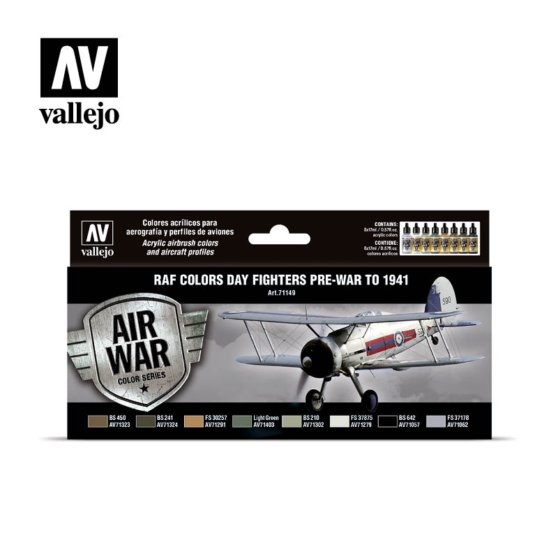 Vallejo Model Air RAF Day Fighters (prewar-1941) Set