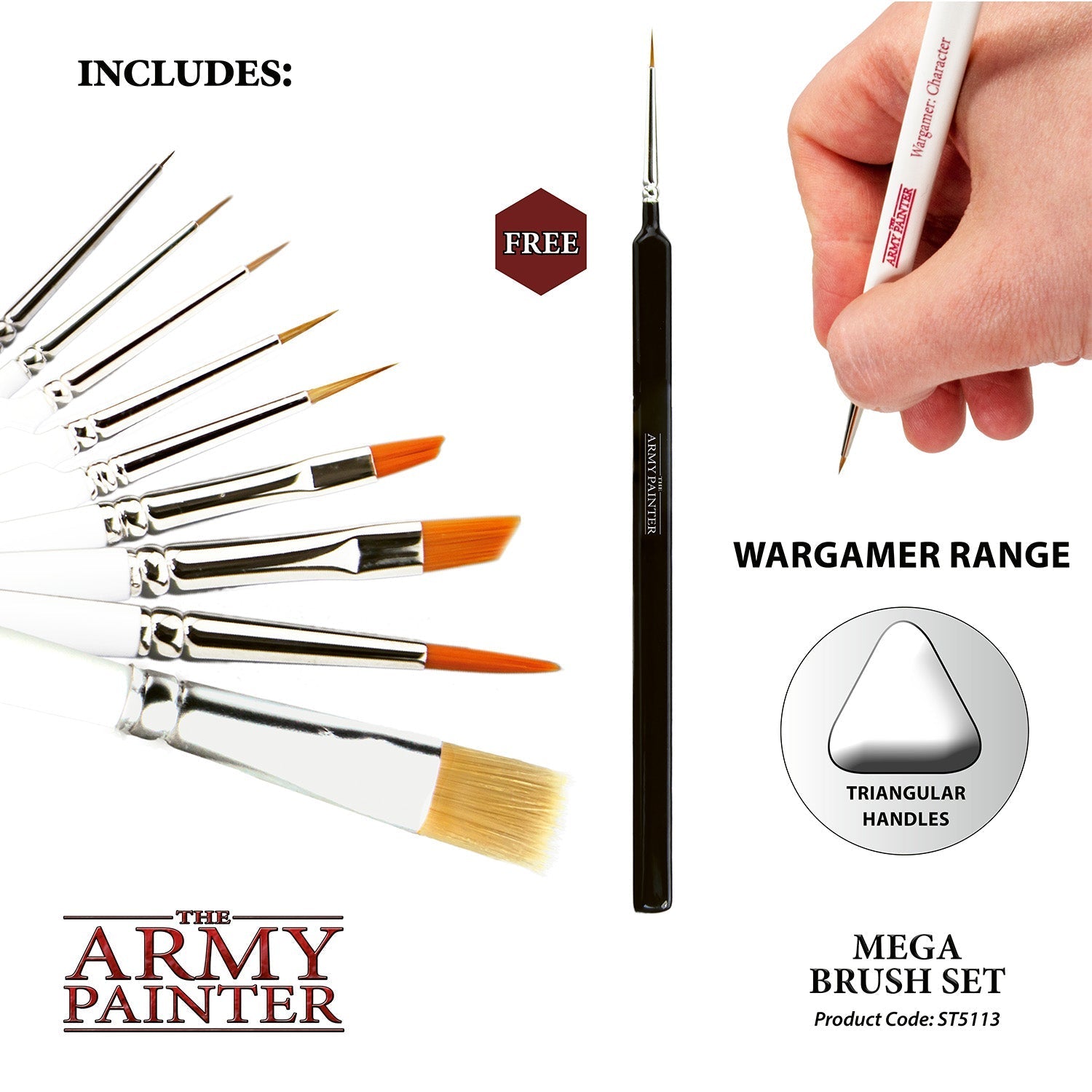 The Army Painter Wargames Mega Brush Set