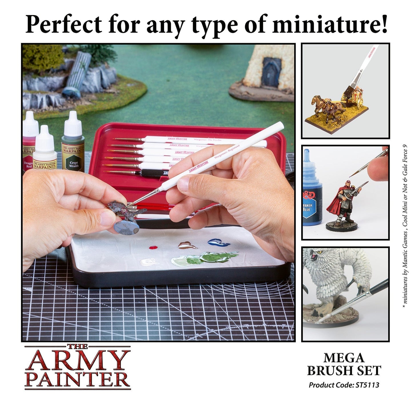 The Army Painter Wargames Mega Brush Set