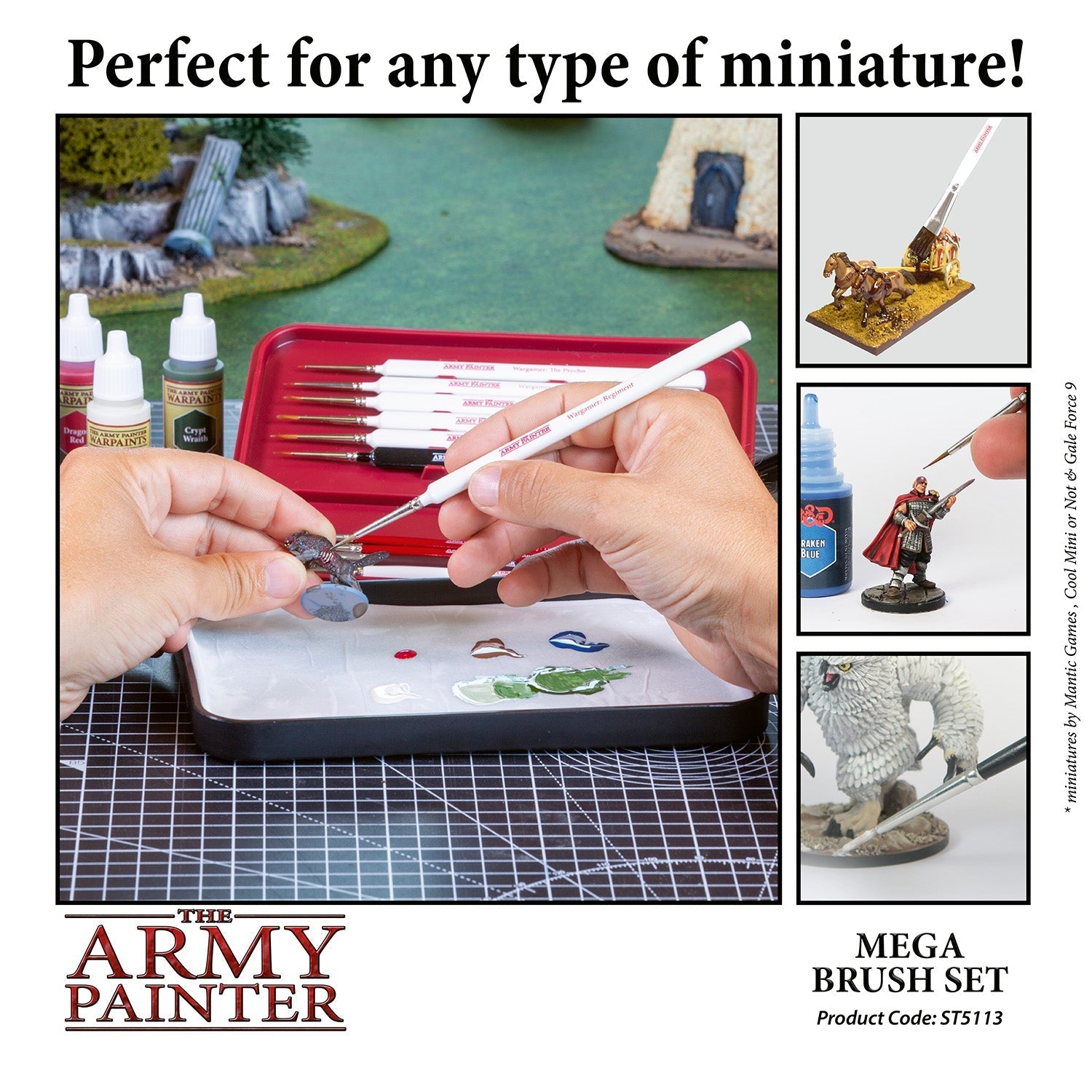 The Army Painter Wargames Mega Brush Set