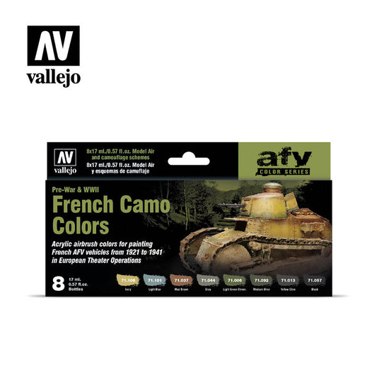 Vallejo Model Air French Camouflage Colors (1921-41) Set