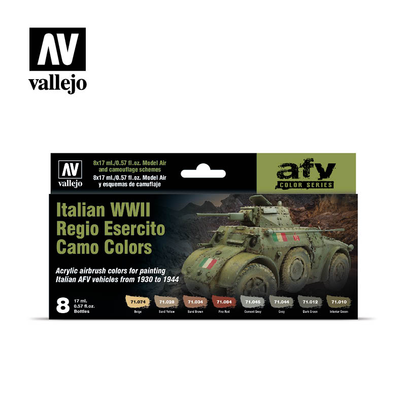 Vallejo Model Air Italian Camouflage Colors (1930-1944) Set