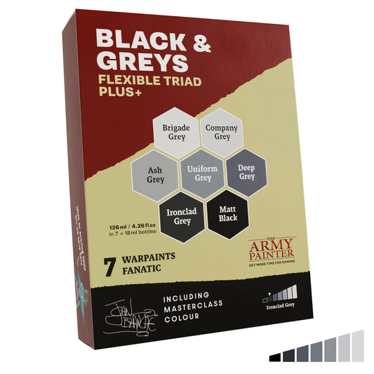 Warpaints Flexible Triad PLUS+: Blacks and Greys