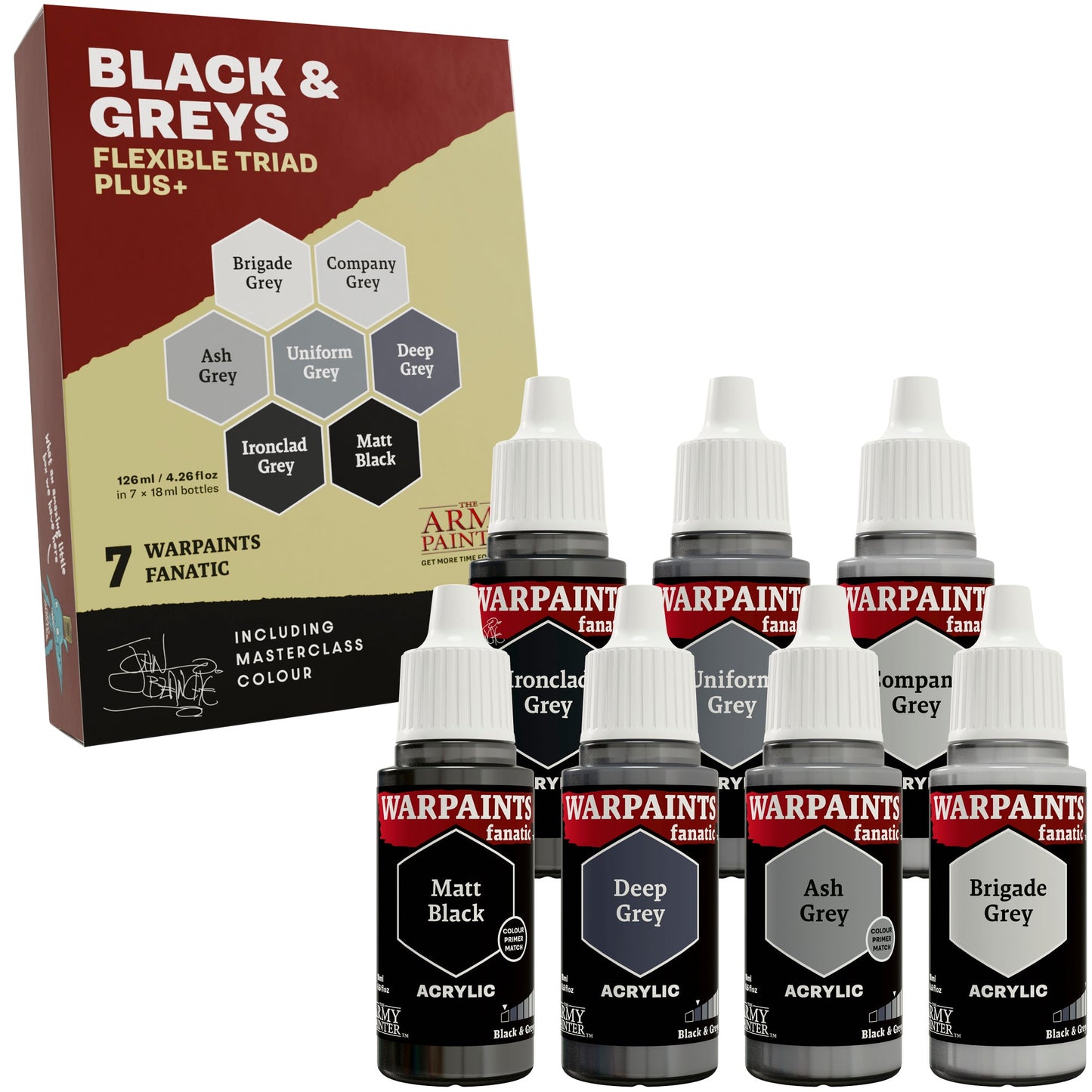 Warpaints Flexible Triad PLUS+: Blacks and Greys