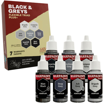 Warpaints Flexible Triad PLUS+: Blacks and Greys
