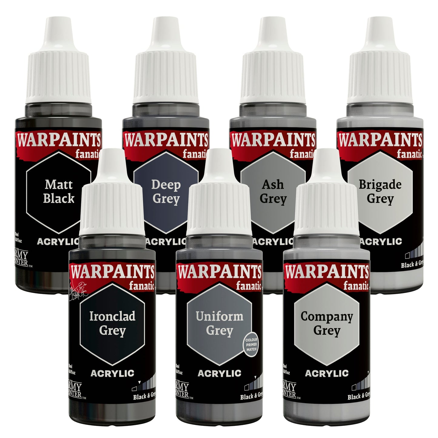 Warpaints Flexible Triad PLUS+: Blacks and Greys